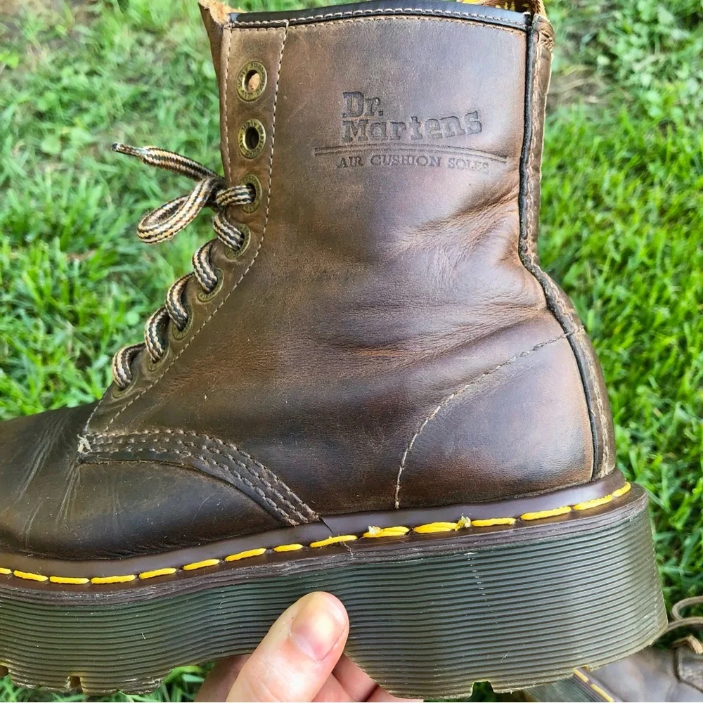 Rare Dr. Martens Brown Platform Boots - Picture 14 of 15